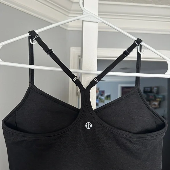 Lululemon Adjustable Tank Top Black/Dark Gray Size 8 - Picture 3 of 8